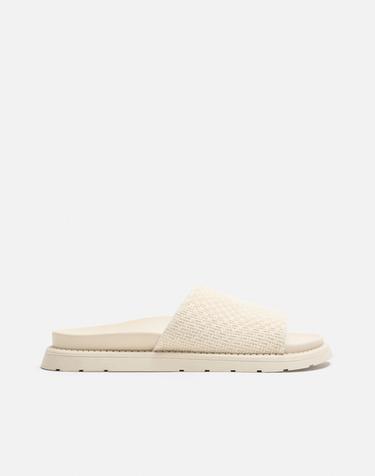Zara POOL SLIDES - Off White