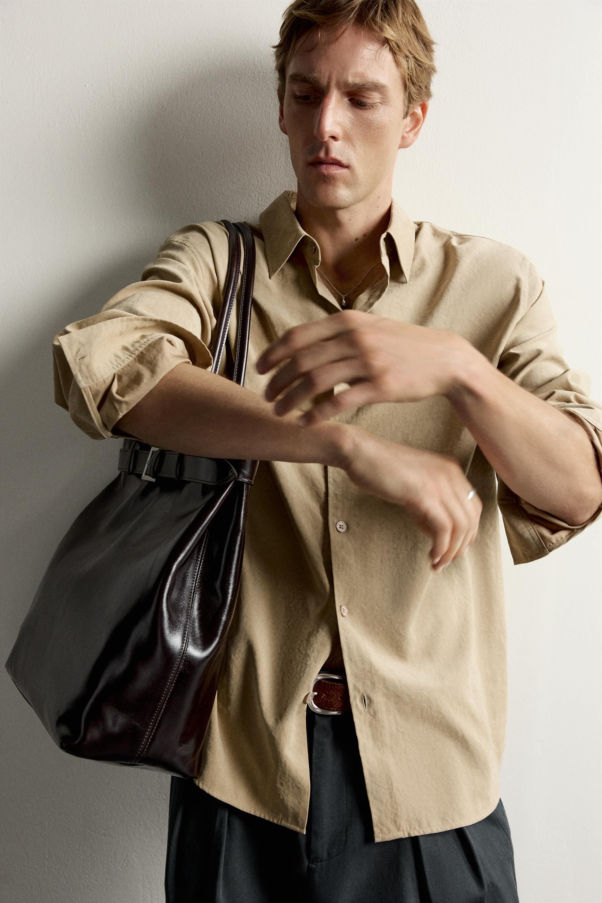 Мужские рубашки Zara SOFT RELAXED FIT SHIRT — фото 6
