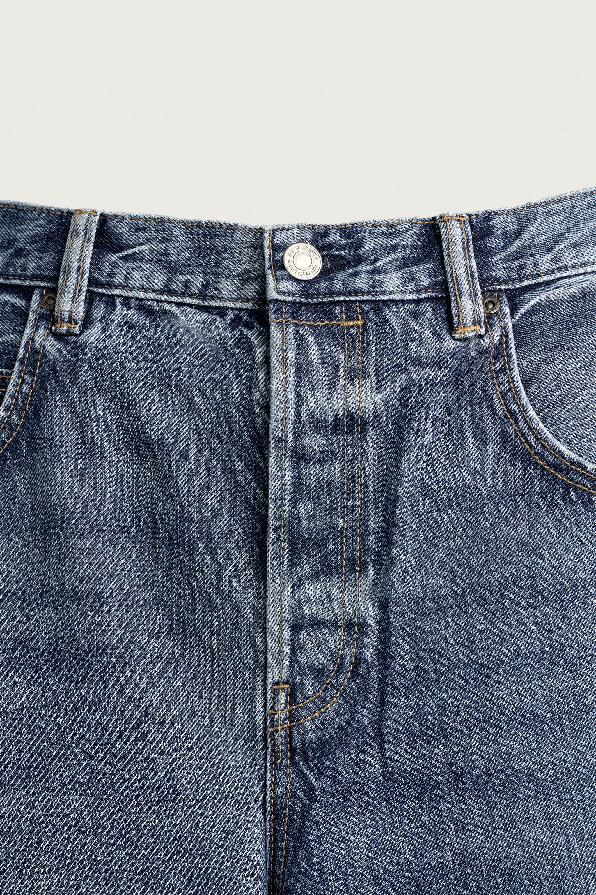 Zara FRUIT OF THE LOOM™ BAGGY FIT JEAN görsel 8