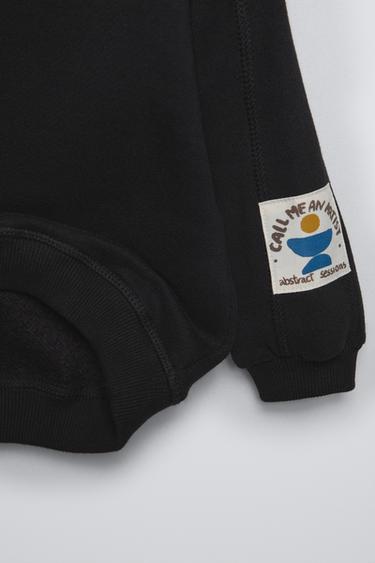 ENSEMBLE DE JOGGING SWEAT ET LEGGING RIB - Noir de Zara - Image 2