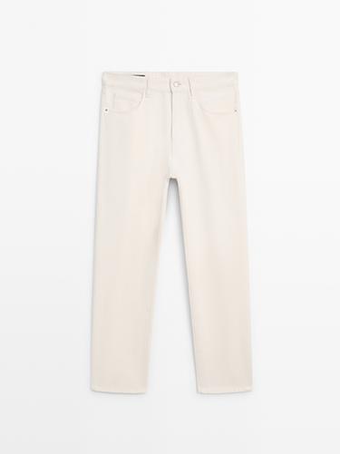 Jean tapered fit - Écru de Zara