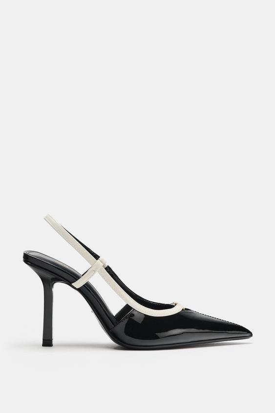 ZAPATO DESTALONADO EFECTO ACHAROLADO - Multicolor de Zara - Imagen 0