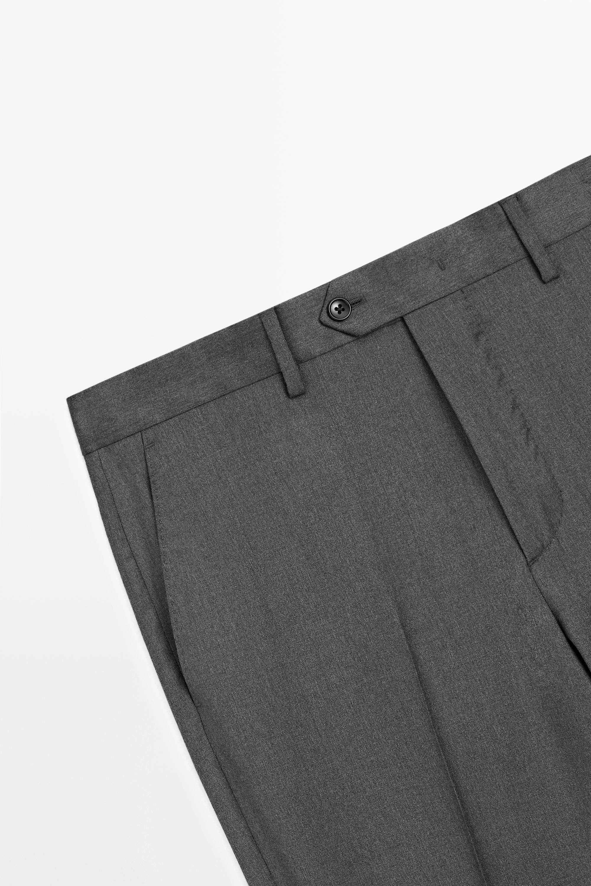 Pantalon tailleur en 100 % laine froide