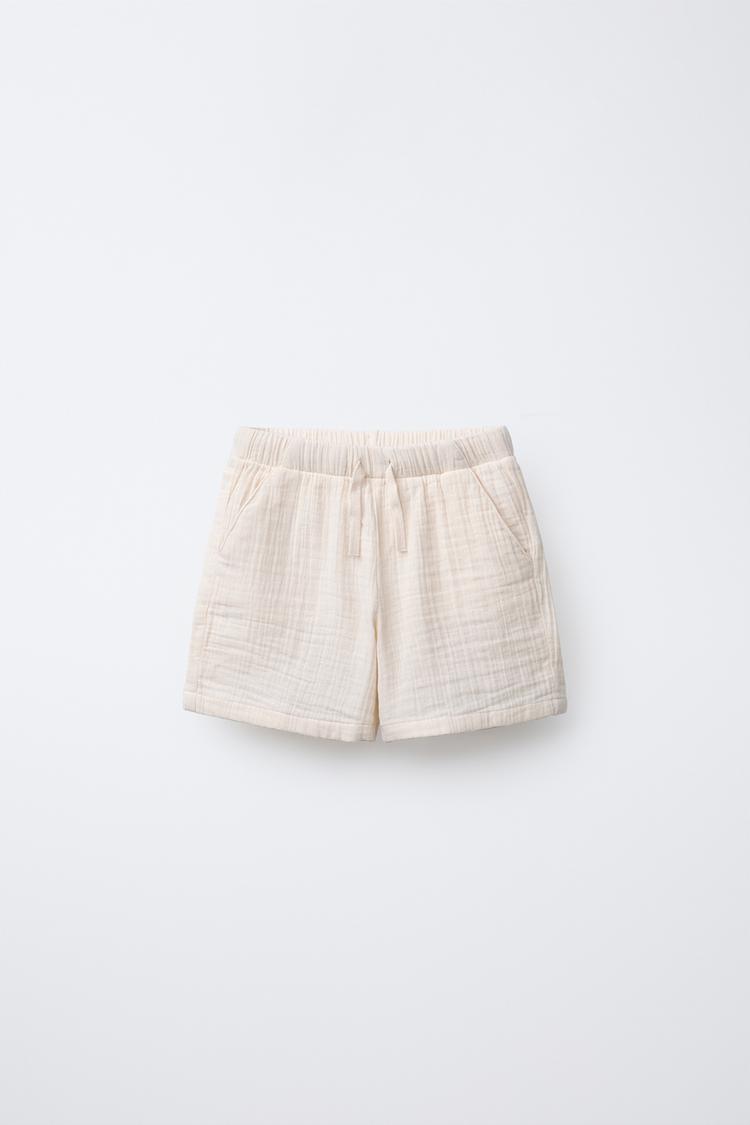 RELAXED MULTICOLOR TEXTURED SHORTS
