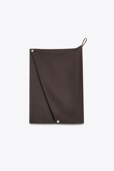 ROBE LONGUE BUSTIER DRAPÉE LIMITED EDITION - Marron de Zara - Image 6