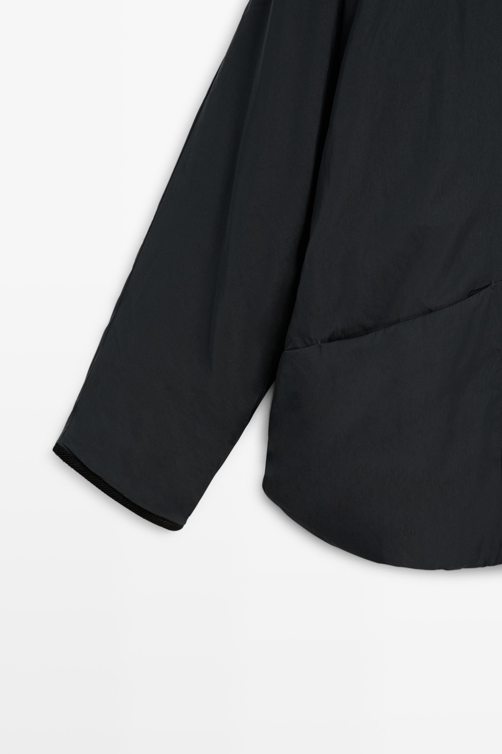 Parka matelassée col en velours côtelé