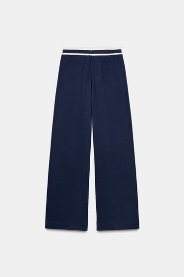 PANTALON VARSITY - Bleu marine de Zara - Image 5