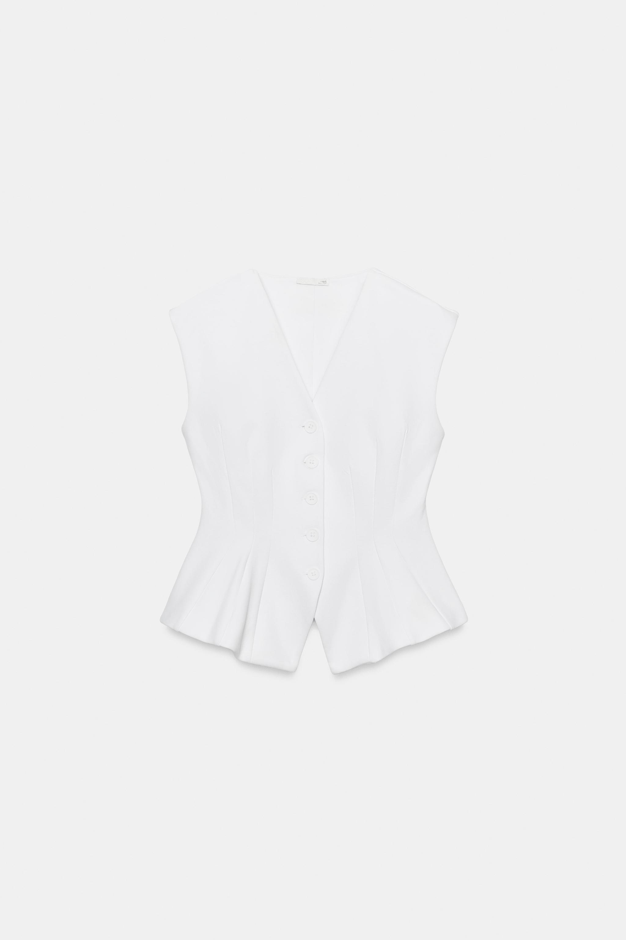 GILET INTERLOCK À BOUTONS