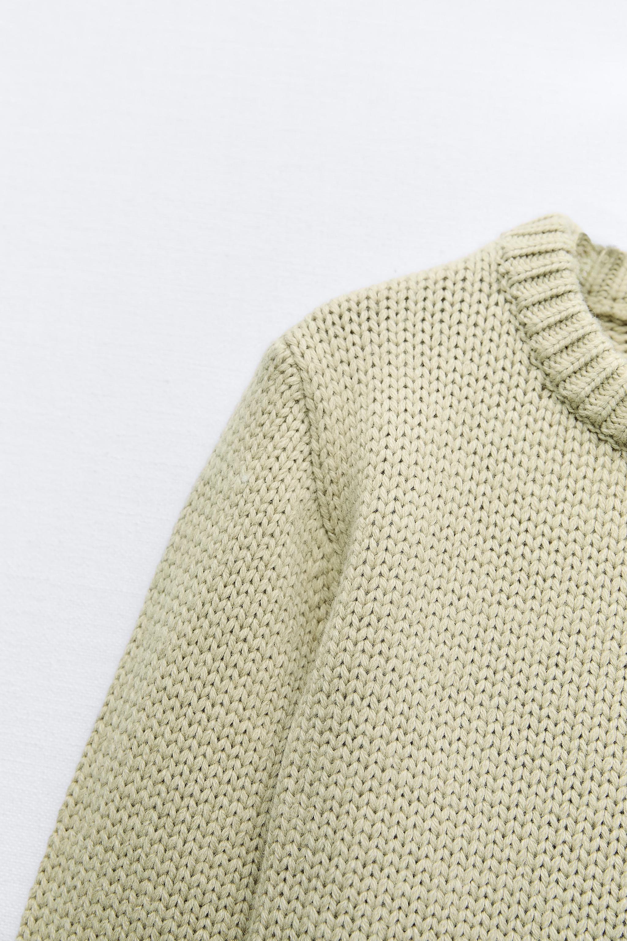 BASIC WOOL BLEND KNIT SWEATER - Sea green | ZARA Canada