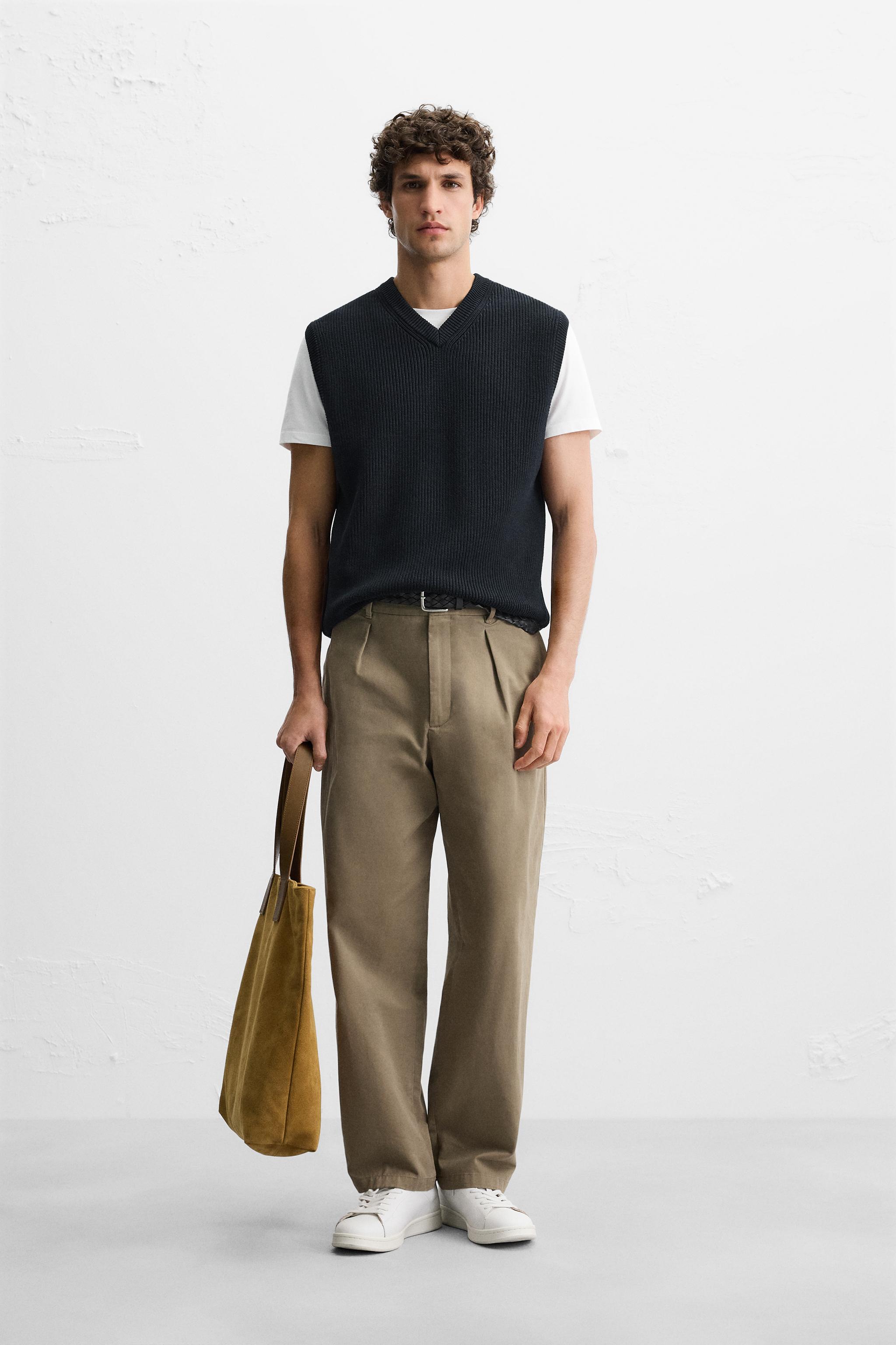 TEXTURED KNIT CARDIGAN - Navy blue | ZARA United States