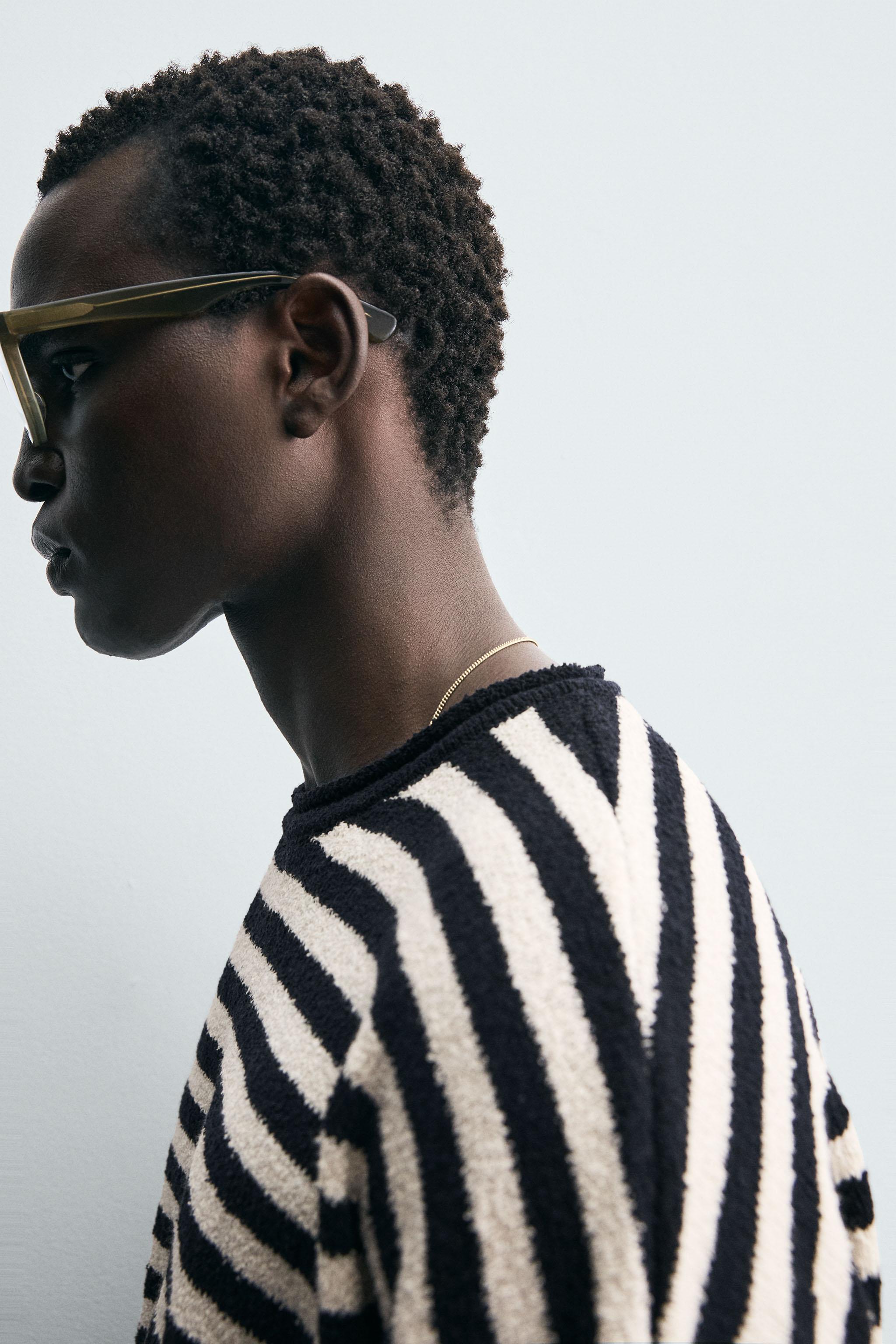 ライトウェイト ストライプ柄セーター - ストライプ | ZARA Japan / 日本