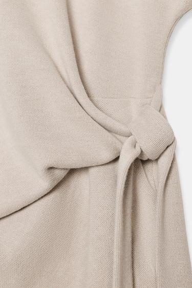 TOP DOUX À NŒUD - Sable / Chiné de Zara - Image 7