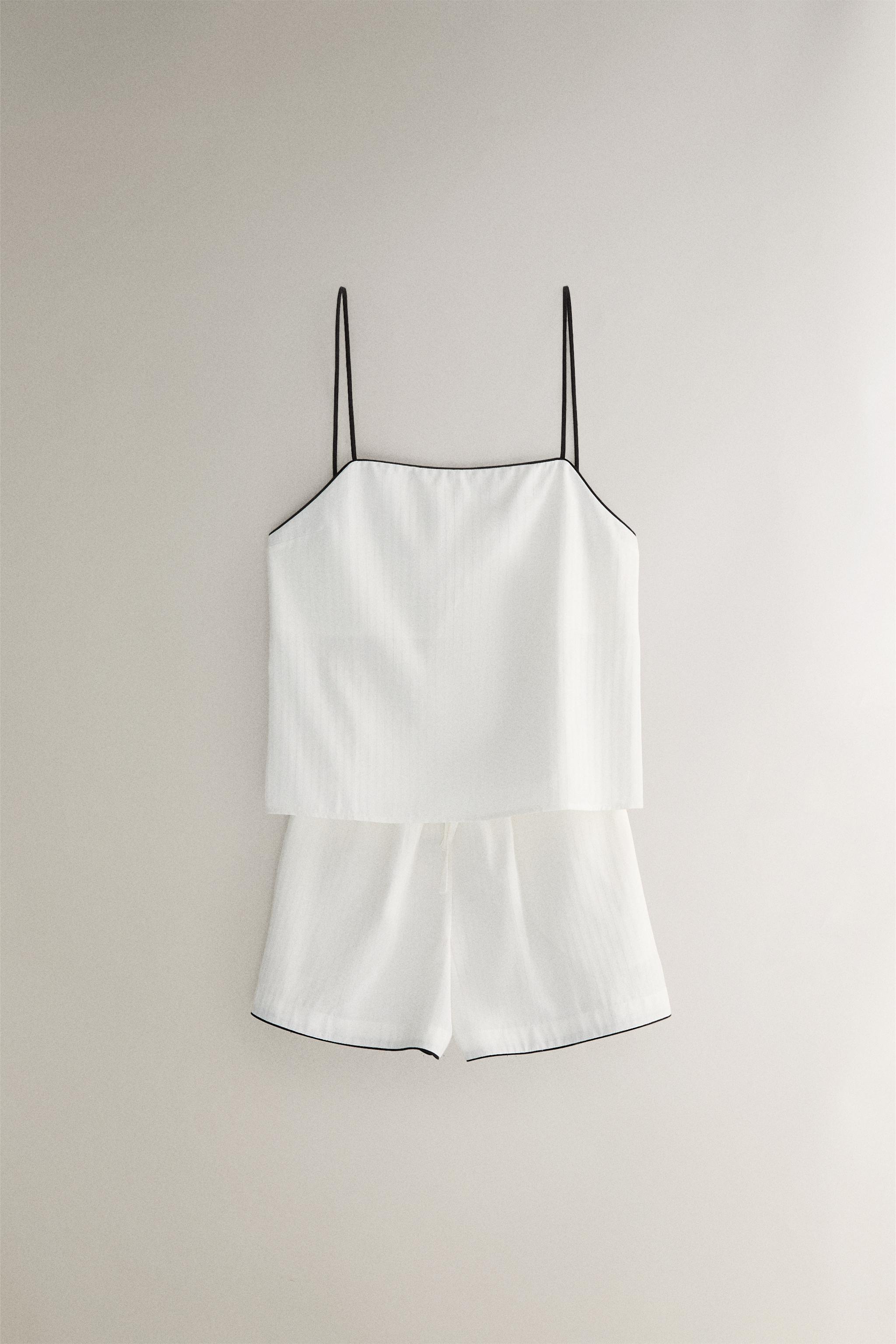 【SETUP-EXE】25ss STRIPE SHORT PANTS STRIPED JACQUARD SHORTS - Oyster-white | ZARA United States