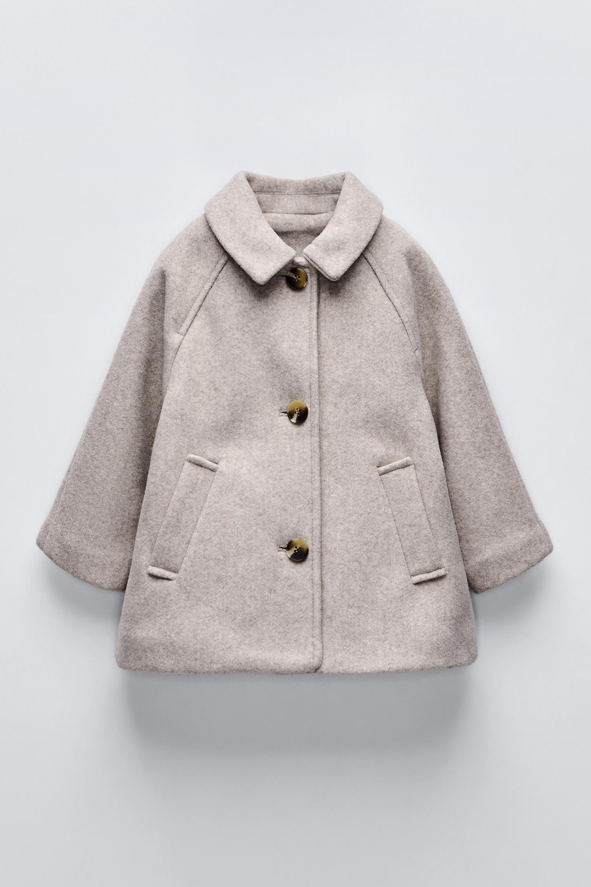 FELT TEXTURE COAT Beige ZARA Mexico