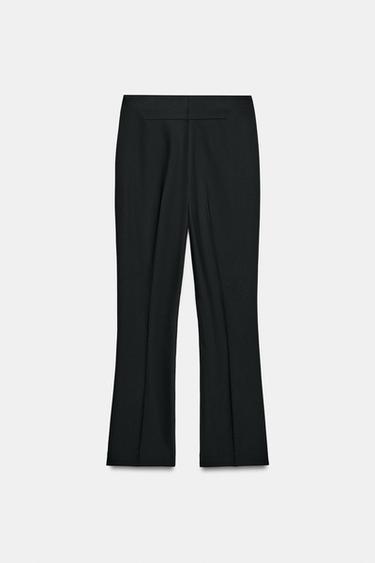 MINI FLARE TROUSERS - Black by Zara - Image 6