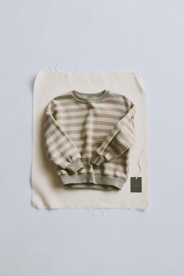 TIMELESZ – SUDADERA RAYAS - Gris topo de Zara