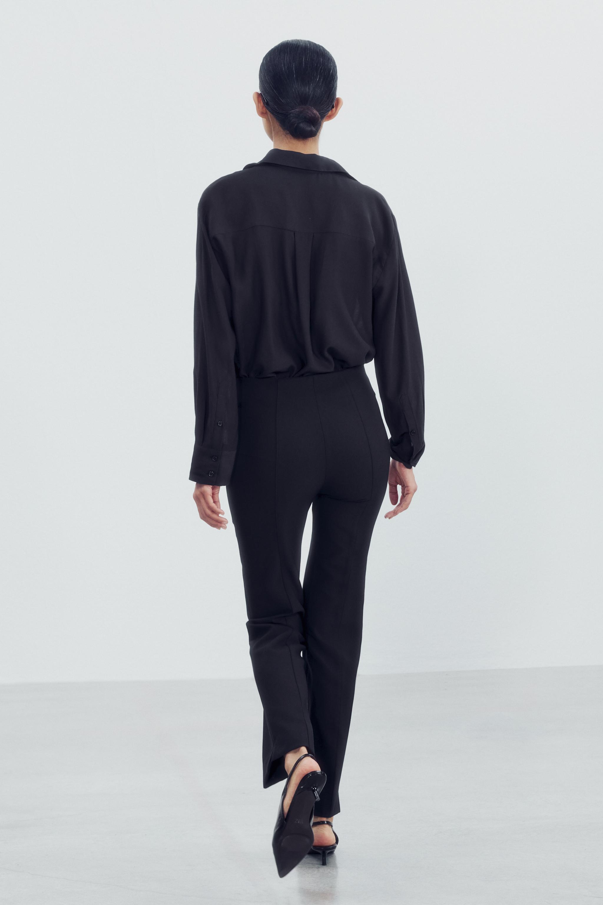 ZW COLLECTION SEWN-CREASE PANTS