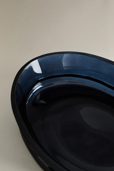 PORTE-SAVON SALLE DE BAIN VERRE RECYCLABLE BLEU - Bleu de Zara - Image 4
