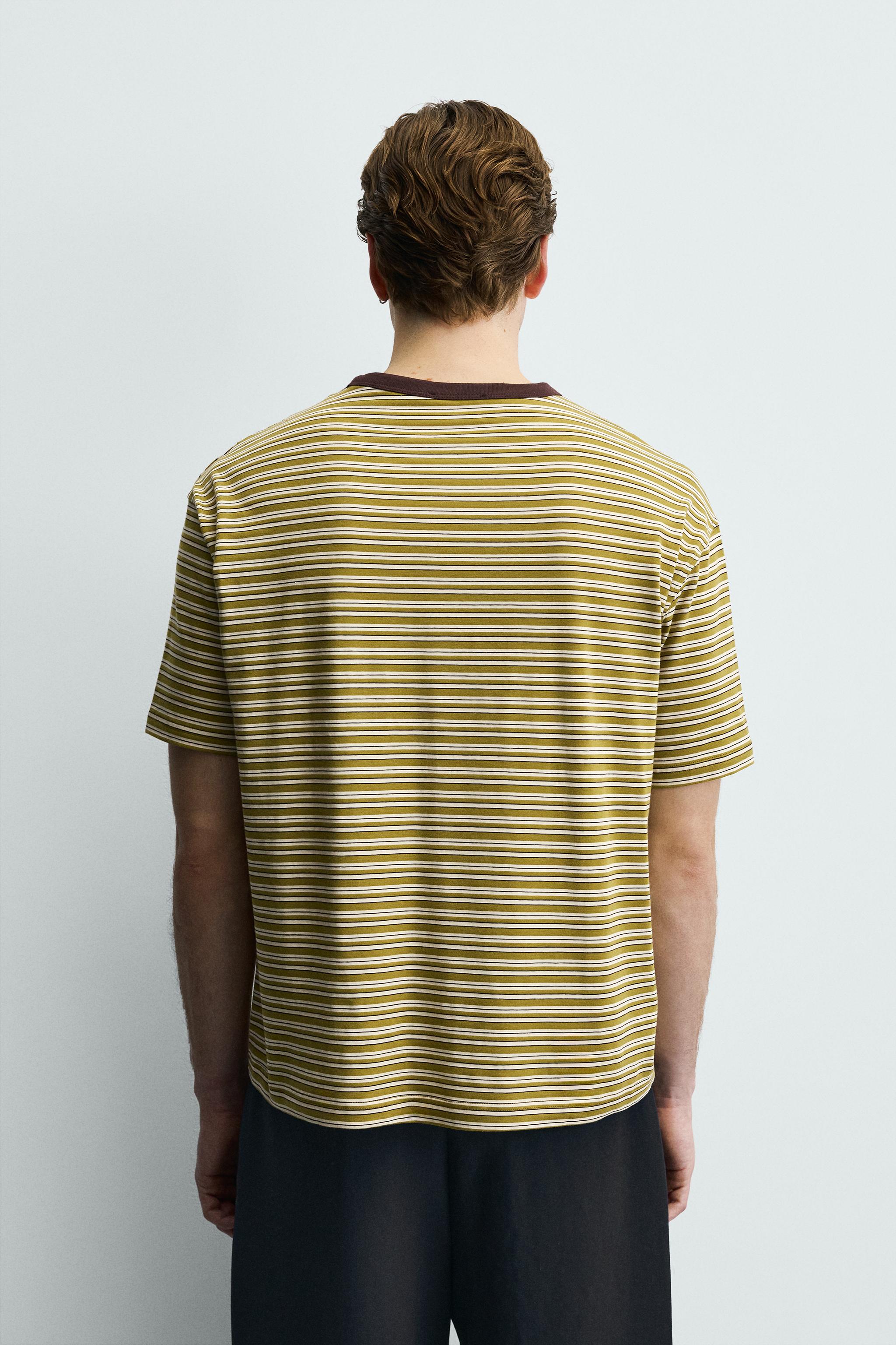 REGULAR FIT STRIPED T-SHIRT