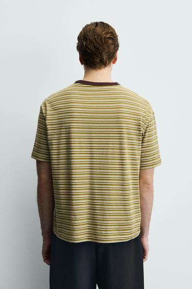 REGULAR FIT STRIPED T-SHIRT - striped by Zara - Image 2