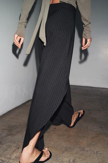 PINSTRIPED TROUSERS WITH VENTS ZW COLLECTION - striped by Zara - Image 5
