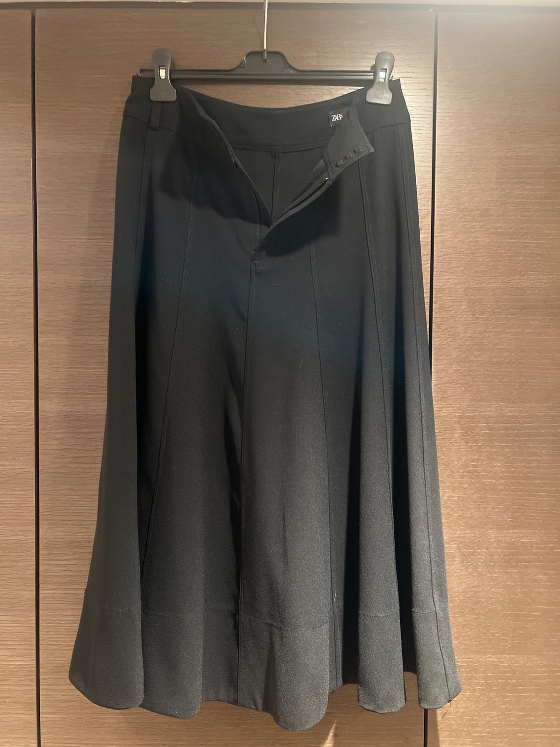 ZW COLLECTION FLARED BELT SKIRT - Image 7