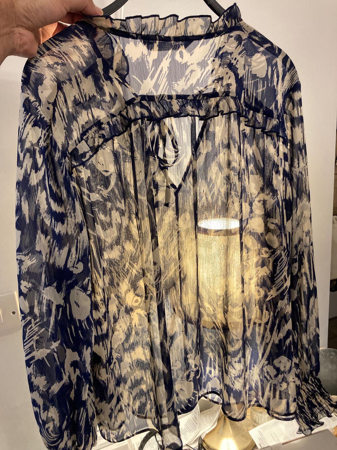 PRINTED BLOUSE WITH RUFFLES - Image 2