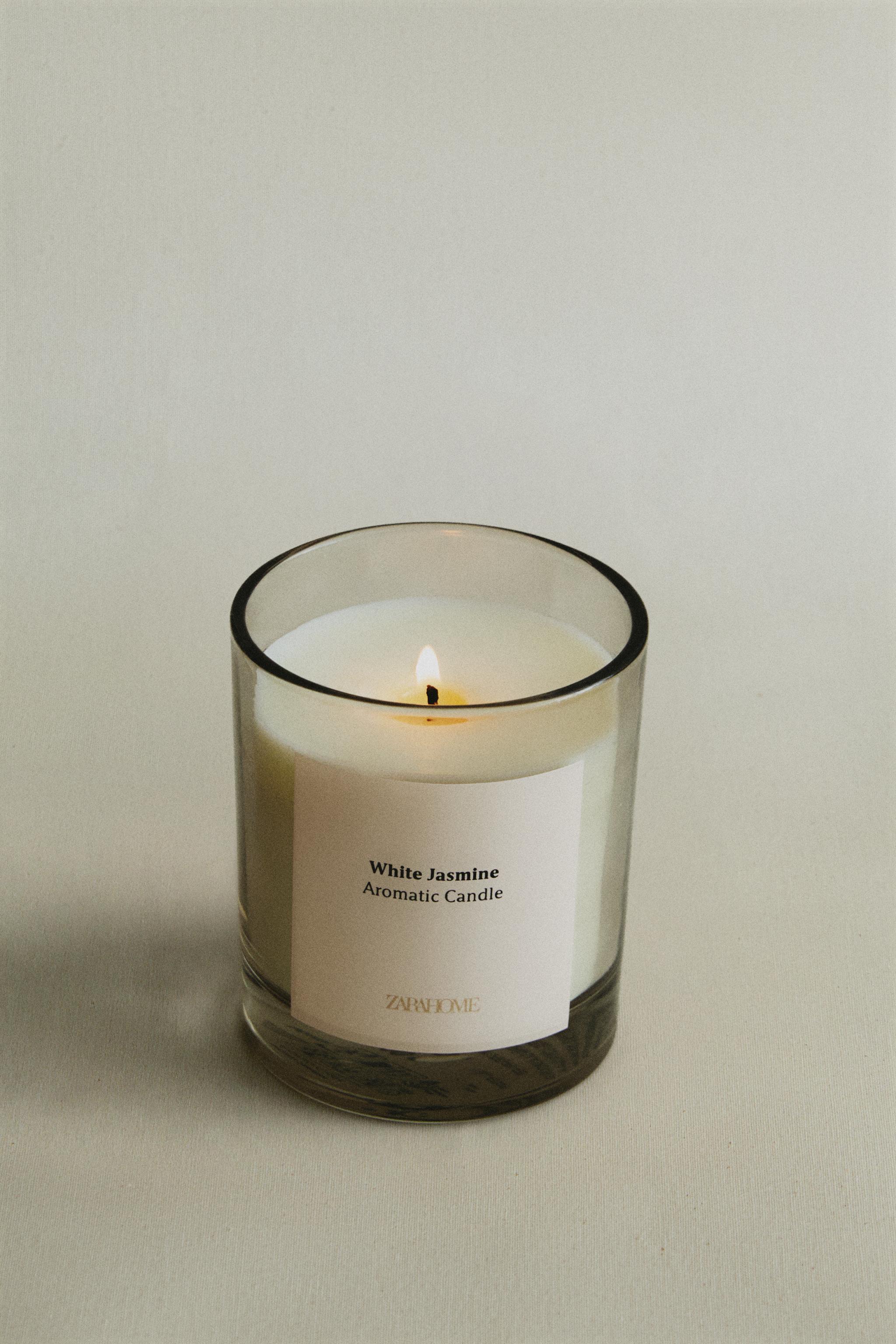 200G）WHITE JASMINE アロマティックキャンドル - ホワイト | ZARA