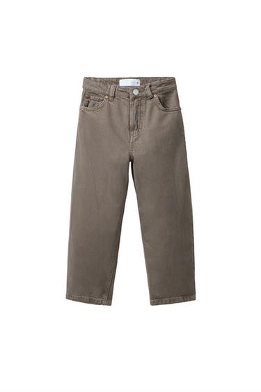 بنطلون تويل مريح وقصّة BAGGY - بني/ توبو الخاص بـ Zara - صورة 0