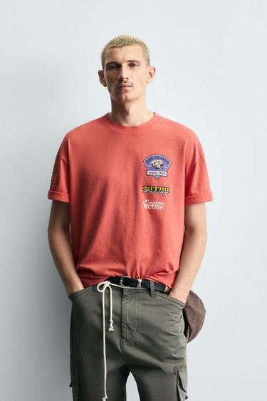 MOTOR GRAPHICS T-SHIRT - Reddish by Zara