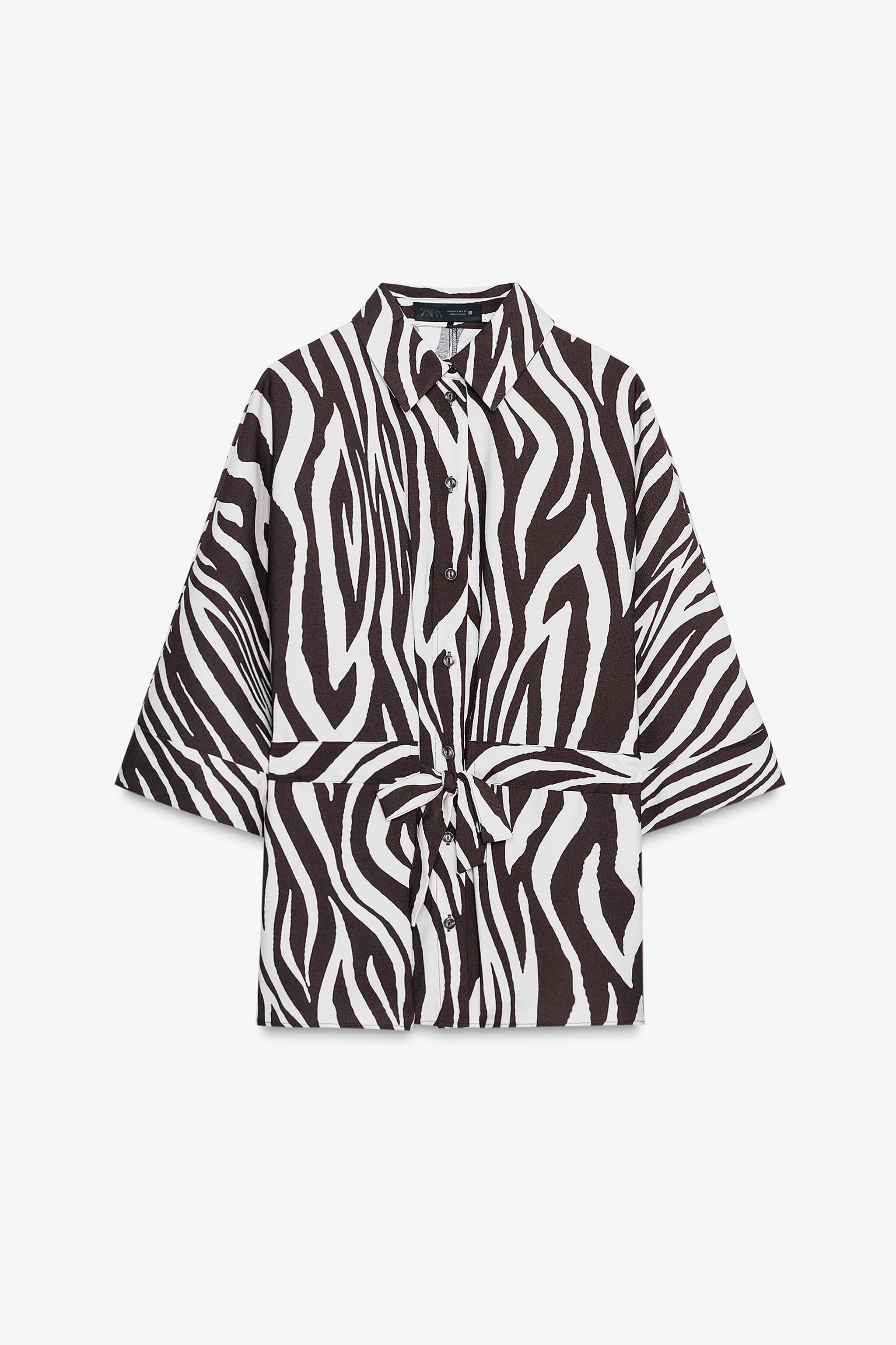 CHEMISE SAFARI À IMPRIMÉ ANIMALIER