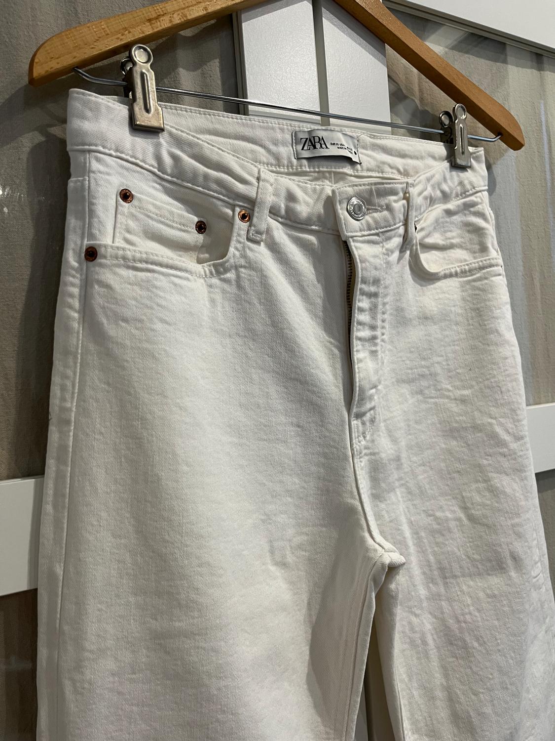 ZW PREMIUM SKINNY FLARE WHITE JEANS - Image 3
