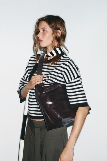 MAXI SHOPPER BAG - Brown by Zara - Image 2