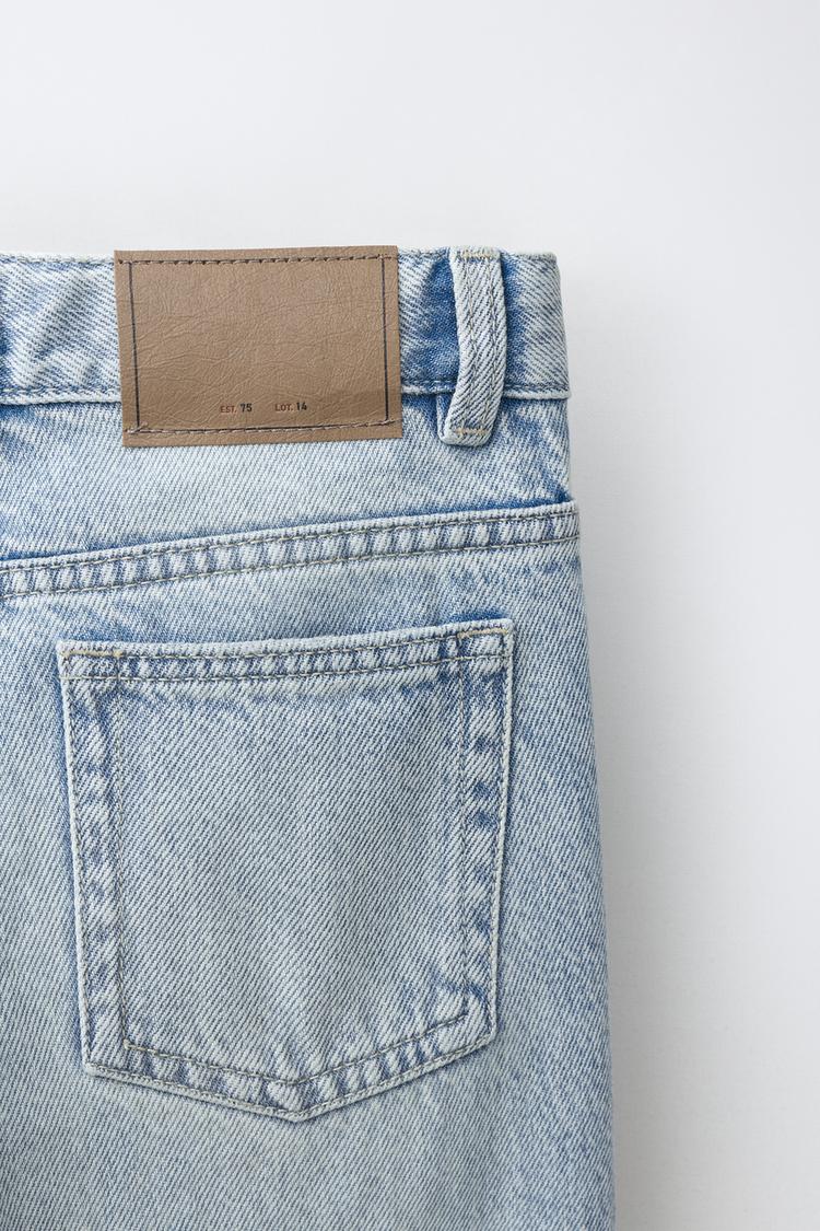 Jeans de pierna recta con dobladillo vuelto 6