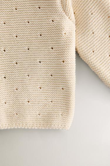 VESTE TRICOT ENFANT - Beige clair de Zara - Image 3