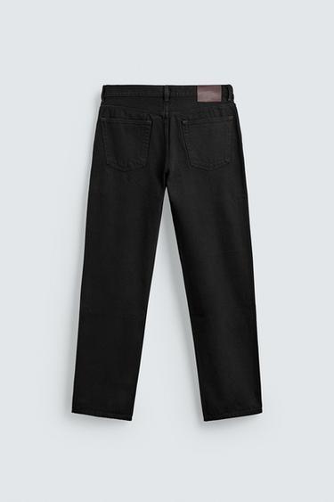STRAIGHT FIT JEANS - Black by Zara