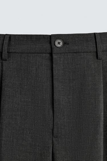 PANTALON COUPE LARGE PLIS - Gris anthracite de Zara - Image 8