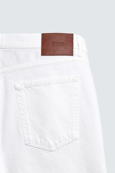 STRAIGHT ANKLE FIT JEANS - White by Zara - Image 8