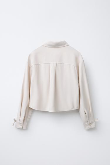 CHEMISE FLUIDE PETITS NŒUDS - Écru de Zara - Image 1