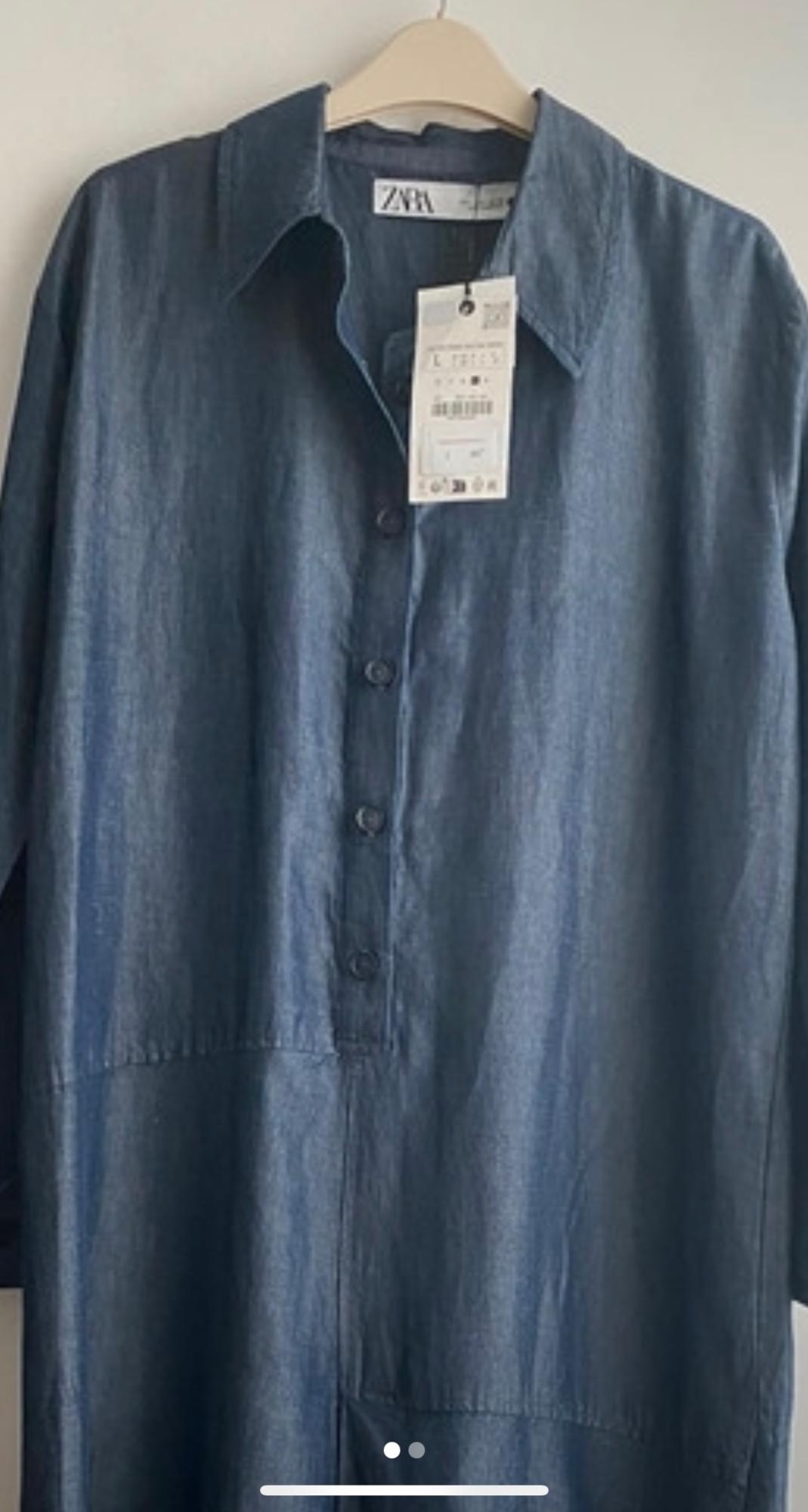 ZW COLLECTION LINEN BLEND SHIRT DRESS - Image 3