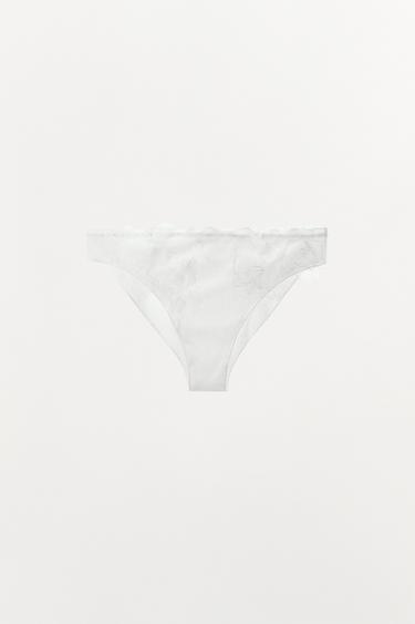 CULOTTE POINTELLE DENTELLE - Blanc de Zara - Image 2