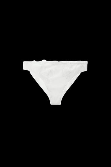 POINTELLE-SLIP MIT SPITZE - Weiß von Zara - Bild 0