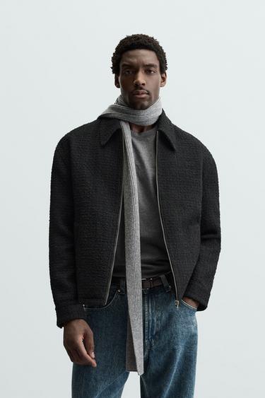 SOBRECAMISA ESTRUCTURA CREMALLERA - Negro de Zara