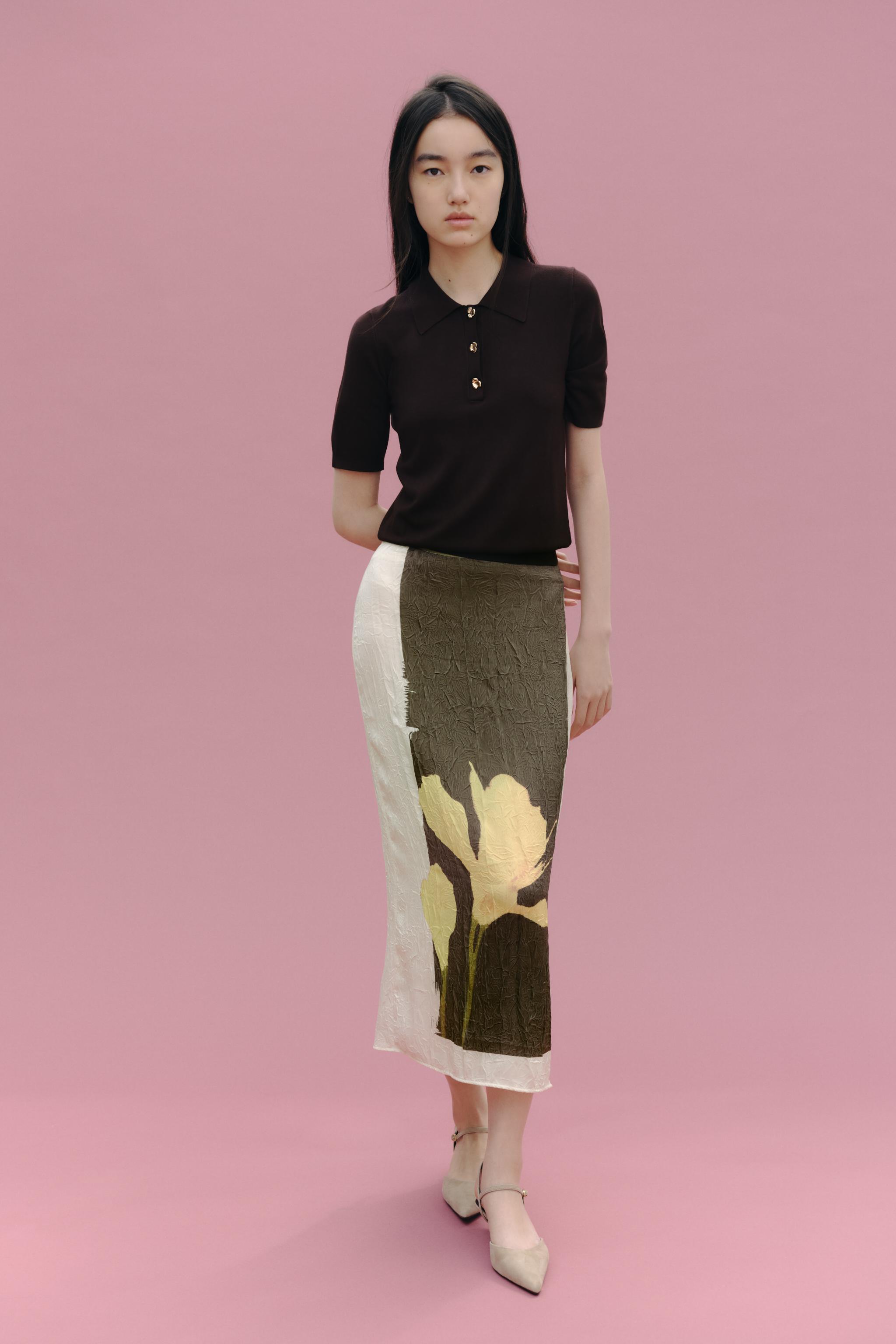ZARA フェイクレザー スリットスカート ZW COLLECTION ZARA ZW COLLECTION フェイクレザー スカート - メルカリ