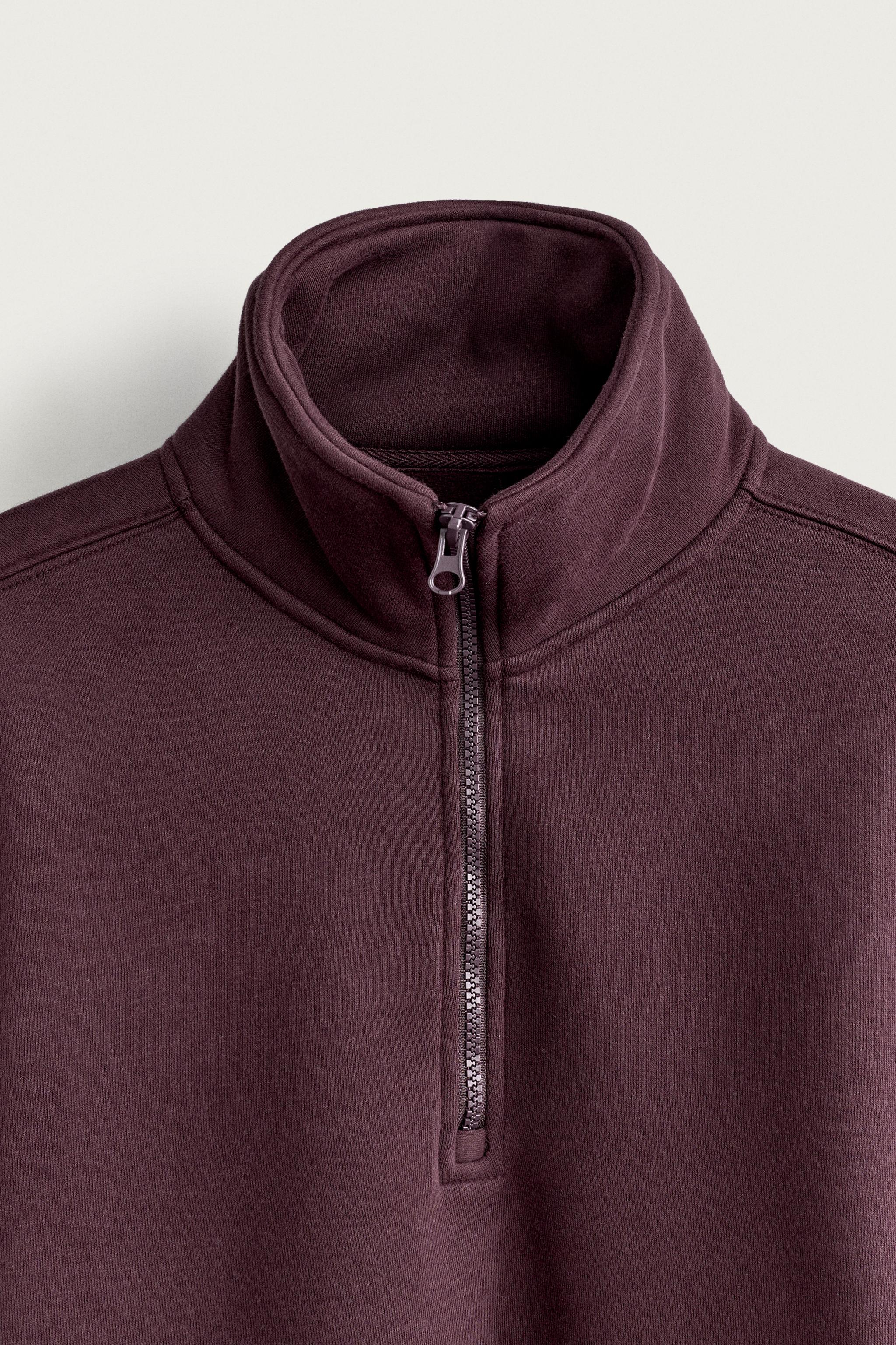 QUARTER-ZIP SWEATSHIRT