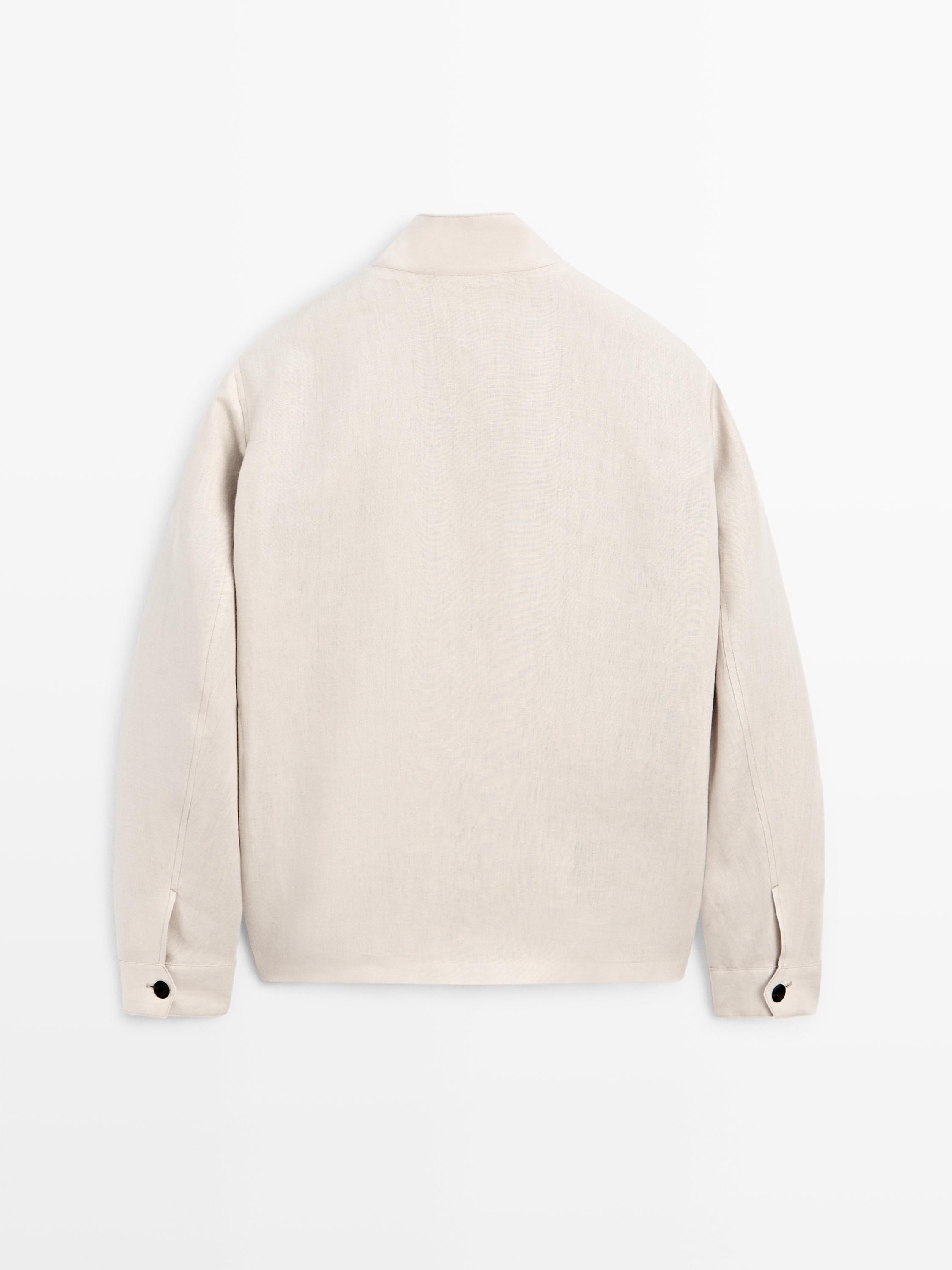 Blouson poches 100 % lin