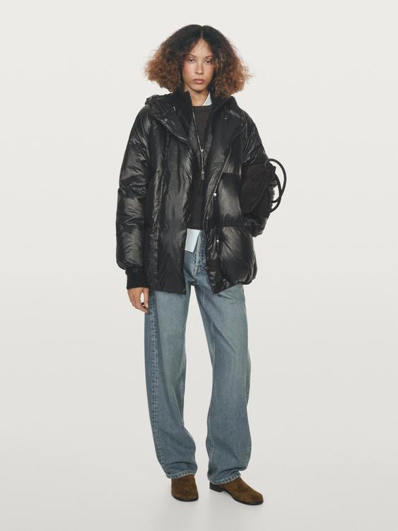 Puffer jacket with hood