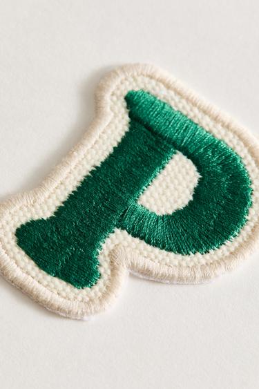 THERMO-ADHESIVE LETTER P PATCH - Blue by Zara - Image 2