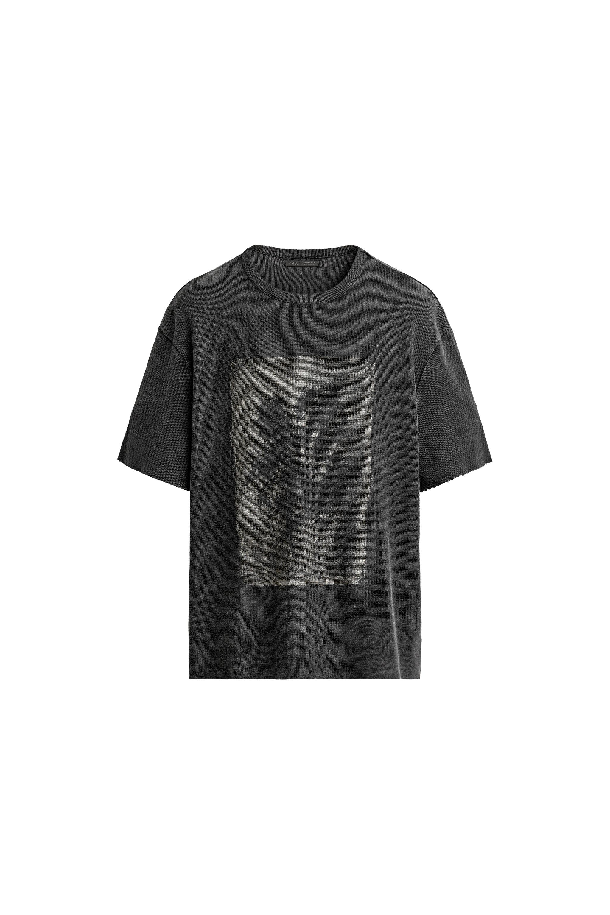 CAMISETA PUNTO ESTAMPADO LAVADO