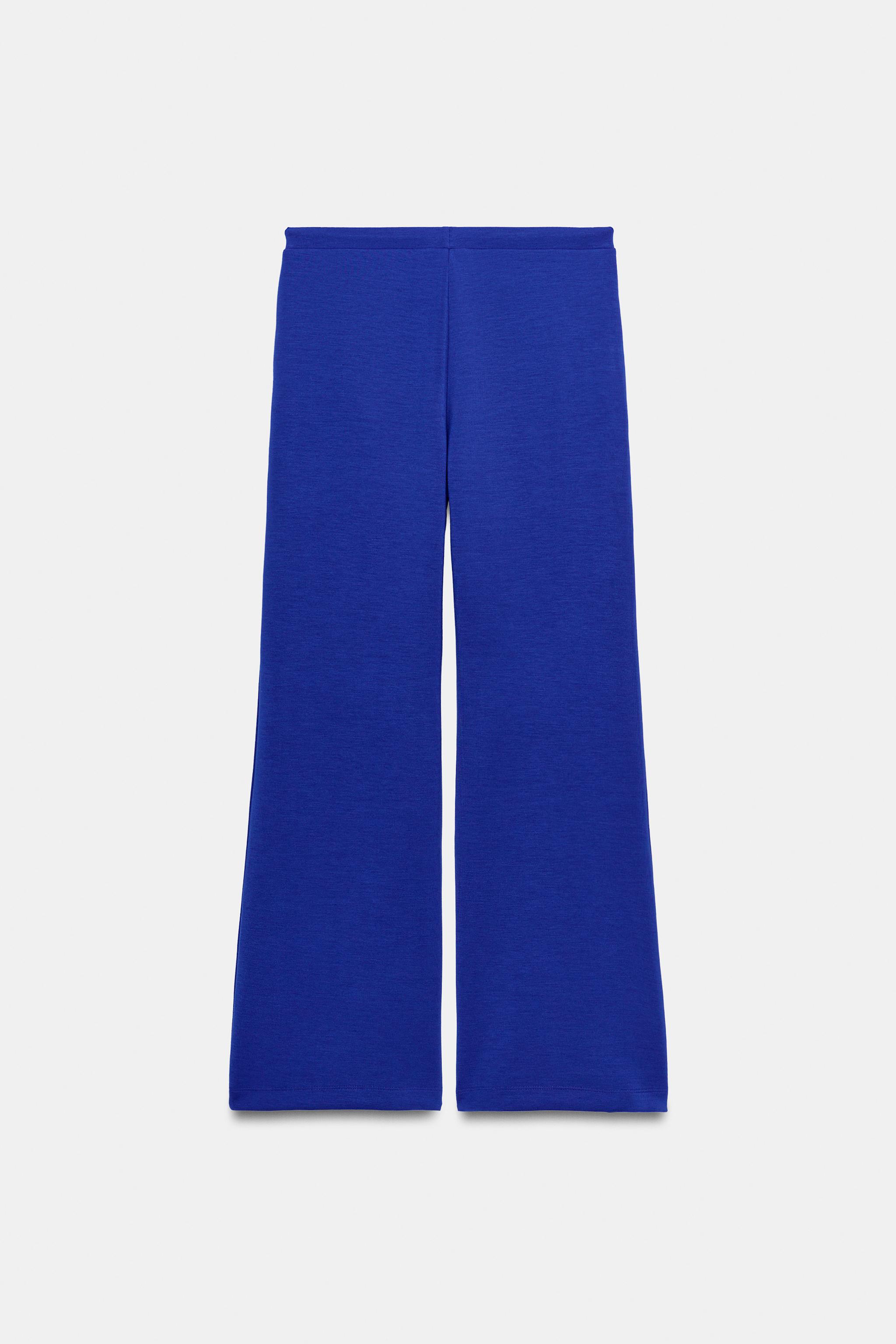 Zara Çan Paça İnterlok Pantolon görsel 8